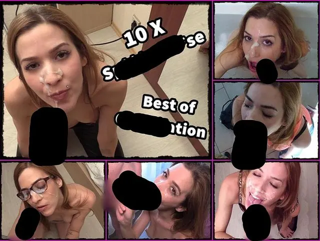 10 fette Sperma-Ladungen für mein Fickgesicht! Cumpilation -Best of Facials 1