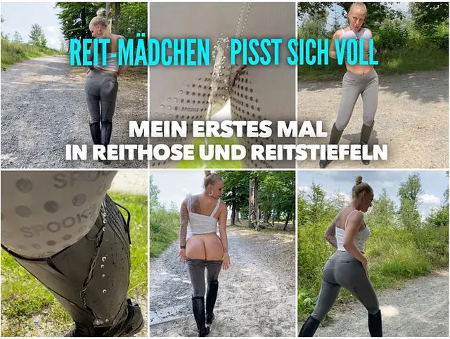 Fetisch Piss | Mein erstes Mal in Reitstiefeln und Reithose