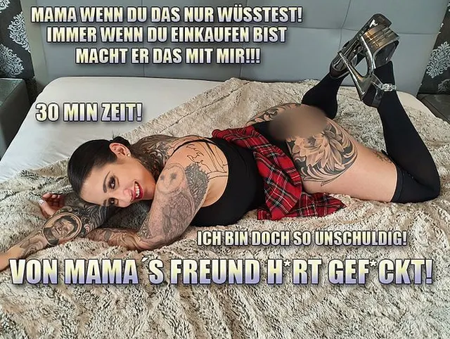 Von Muttis Freund HART Gefickt? Sie war nur kurz EINKAUFEN!