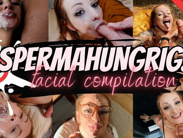 SPERMAHUNGRIG! - Facial Compilation