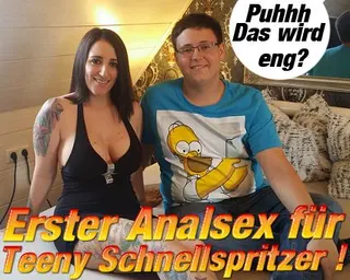 Erster Analsex für Teeny Schnellspritzer !!!