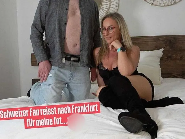 Schweizer Fan reisst nach Frankfurt für meine Fotze ?
