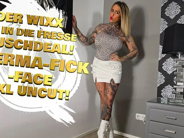 Der WIXX mir in die Fresse Tauschdeal! Sperma-Fick-Face XXL Uncut!!!