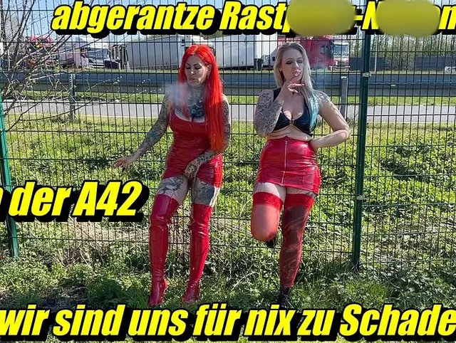 abgerantze Rastplatz-Nutten von der A42 wir sind uns für nix zu Schade