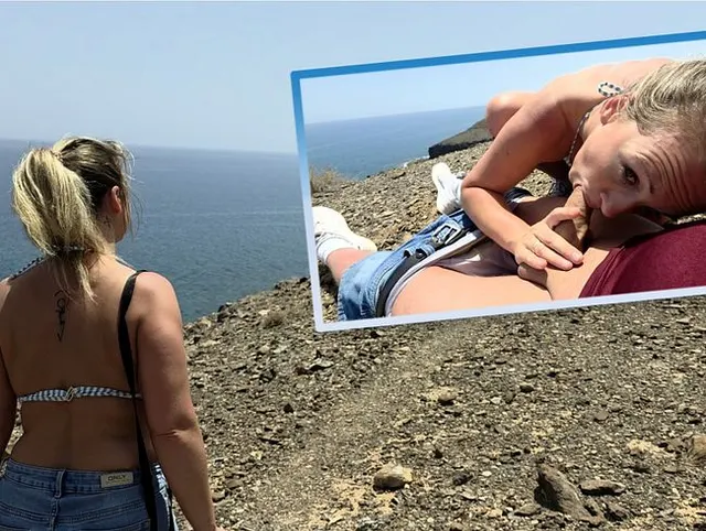 Bergluft & dreckige Gedanken - Mega Blowjob zwischen Bergen und Natur....
