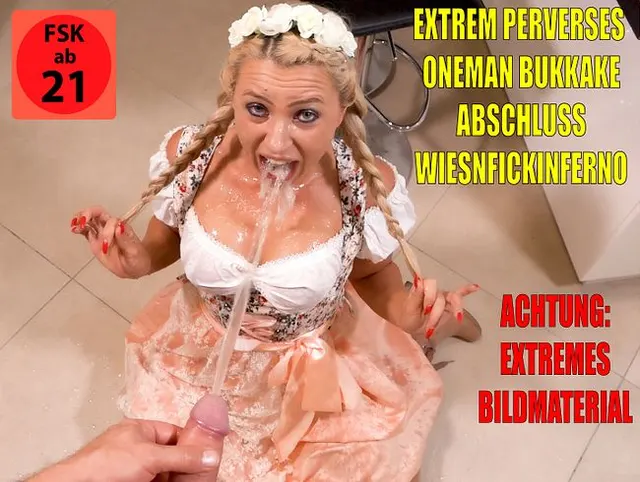 Extrem perverses OneManBukkake Hardcore Wiesnfickinferno | XXXL Saftexplosionen!