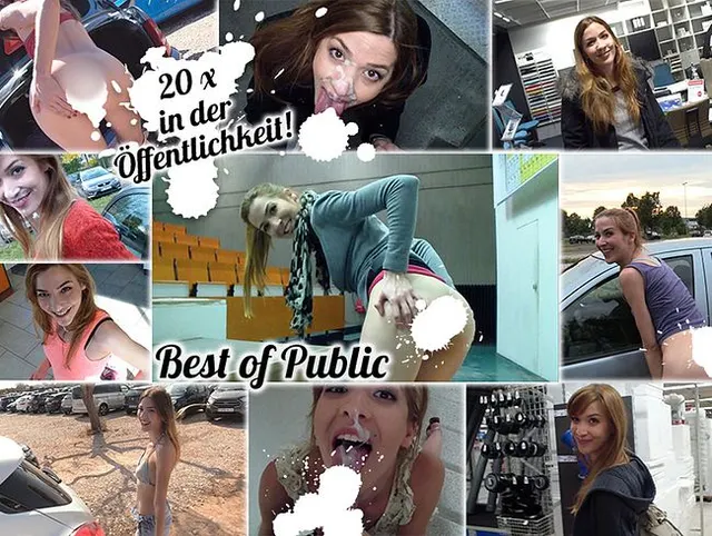 Best of PUBLIC! 20x in der Öffentlichkeit das Sperma geholt! CUMPILATION