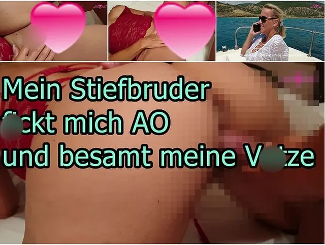 Mein Stiefbruder fickt mich AO und besamt meine Fotze