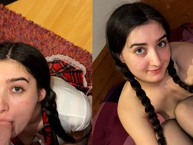 Schlampiges Uni Girl bläst und fickt bis zum Creampie!!