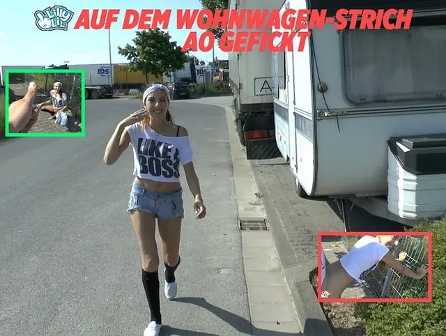 Auf dem Wohnwagestrich AO gefickt