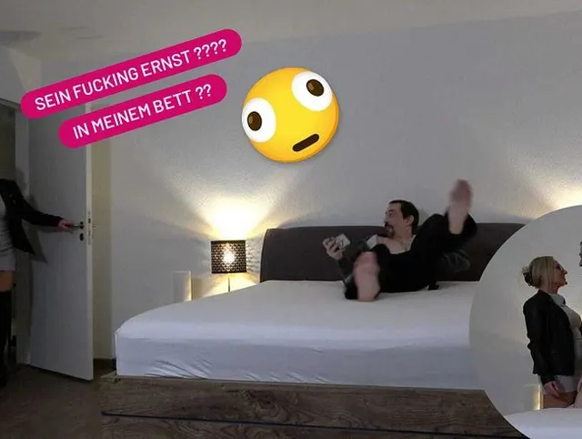 Wichser in MEINEM BETT erwischt! Neue WG Mitbewohner Erwischt!!!