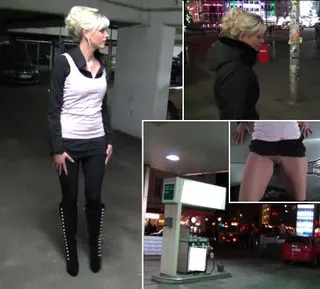 Reeperbahn! Dreister Parkhausfick während sie wartet!